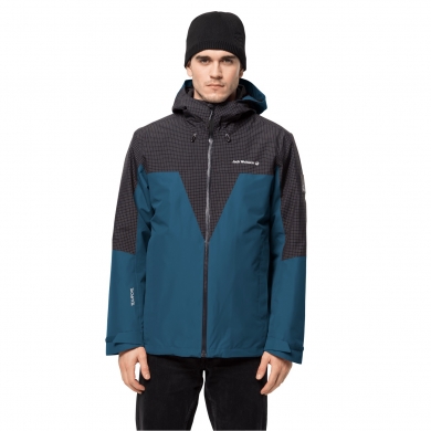 Jack Wolfskin Winterjacke DNA Rhapsody 3in1 - wasserdicht, winddicht, PFC-frei - cobaltblau Herren